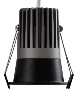 GloboStar® MICRO-B 60244 Χωνευτό LED Spot Downlight TrimLess Φ6cm 7W 910lm 38° AC 220-240V IP20 Φ6 x Υ7.8cm - Στρόγγυλο - Μαύρο - Φυσικό Λευκό 4500K - Bridgelux COB - 5 Years Warranty 11 60244 4