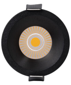 GloboStar® MICRO-B 60244 Χωνευτό LED Spot Downlight TrimLess Φ6cm 7W 910lm 38° AC 220-240V IP20 Φ6 x Υ7.8cm - Στρόγγυλο - Μαύρο - Φυσικό Λευκό 4500K - Bridgelux COB - 5 Years Warranty 12 60244 5
