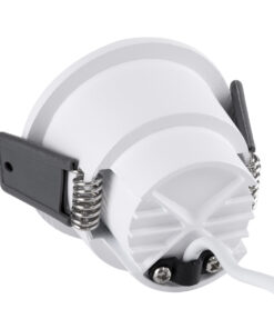 GloboStar® PLUTO-S 60248 Χωνευτό LED Spot Downlight TrimLess Φ6.4cm 7W 910lm 38° AC 220-240V IP20 Φ6.4 x Υ4.9cm - Στρόγγυλο - Λευκό & Anti-Glare HoneyComb - Φυσικό Λευκό 4500K - Bridgelux COB - 5 Years Warranty 10 60248 3