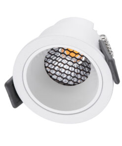 Alternative view of GLOBOSTAR® PLUTO-S 60249 Χωνευτό Downlight Σποτ με Honeycomb Anti Glare Reflector LED 7W 875lm 38° AC 220-240V IP20 Θερμό Λευκό 2700K - Bridgelux COB Chip & TÜV SÜD Driver - Λευκό Ματ - Μ6.4 x Π6.4 x Υ4.9cm / Q5.5cm - 5 Χρόνια Εγγύηση