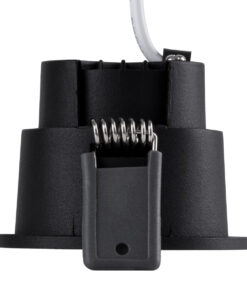 GloboStar® PLUTO-S 60250 Χωνευτό LED Spot Downlight TrimLess Φ6.4cm 7W 910lm 38° AC 220-240V IP20 Φ6.4 x Υ4.9cm - Στρόγγυλο - Μαύρο & Anti-Glare HoneyComb - Φυσικό Λευκό 4500K - Bridgelux COB - 5 Years Warranty 11 60250 4