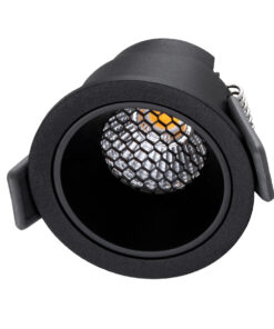 Alternative view of GLOBOSTAR® PLUTO-S 60251 Χωνευτό Downlight Σποτ με Honeycomb Anti Glare Reflector LED 7W 875lm 38° AC 220-240V IP20 Θερμό Λευκό 2700K - Bridgelux COB Chip & TÜV SÜD Driver - Μαύρο Ματ - Μ6.4 x Π6.4 x Υ4.9cm / Q5.5cm - 5 Χρόνια Εγγύηση