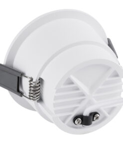 GloboStar® PLUTO-M 60255 Χωνευτό LED Spot Downlight TrimLess Φ8.4cm 10W 1250lm 38° AC 220-240V IP20 Φ8.4 x Υ5.9cm - Στρόγγυλο - Λευκό & Anti-Glare HoneyComb - Θερμό Λευκό 2700K - Bridgelux COB - 5 Years Warranty 10 60255 3