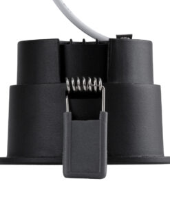 GloboStar® PLUTO-M 60257 Χωνευτό LED Spot Downlight TrimLess Φ8.4cm 10W 1250lm 38° AC 220-240V IP20 Φ8.4 x Υ5.9cm - Στρόγγυλο - Μαύρο & Anti-Glare HoneyComb - Θερμό Λευκό 2700K - Bridgelux COB - 5 Years Warranty 11 60257 4