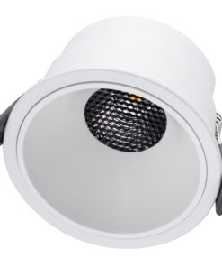 Alternative view of GloboStar® PLUTO-B 60261 Χωνευτό LED Spot Downlight TrimLess Φ10.4cm 15W 1875lm 38° AC 220-240V IP20 Φ10.4 x Υ6.5cm - Στρόγγυλο - Λευκό & Anti-Glare HoneyComb - Θερμό Λευκό 2700K - Bridgelux COB - 5 Years Warranty