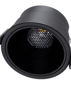 Alternative view of GloboStar® PLUTO-B 60262 Χωνευτό LED Spot Downlight TrimLess Φ10.4cm 15W 1950lm 38° AC 220-240V IP20 Φ10.4 x Υ6.5cm - Στρόγγυλο - Μαύρο & Anti-Glare HoneyComb - Φυσικό Λευκό 4500K - Bridgelux COB - 5 Years Warranty