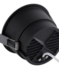 GloboStar® PLUTO-B 60263 Χωνευτό LED Spot Downlight TrimLess Φ10.4cm 15W 1875lm 38° AC 220-240V IP20 Φ10.4 x Υ6.5cm - Στρόγγυλο - Μαύρο & Anti-Glare HoneyComb - Θερμό Λευκό 2700K - Bridgelux COB - 5 Years Warranty 10 60263 3