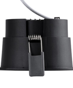 GloboStar® PLUTO-B 60263 Χωνευτό LED Spot Downlight TrimLess Φ10.4cm 15W 1875lm 38° AC 220-240V IP20 Φ10.4 x Υ6.5cm - Στρόγγυλο - Μαύρο & Anti-Glare HoneyComb - Θερμό Λευκό 2700K - Bridgelux COB - 5 Years Warranty 11 60263 4