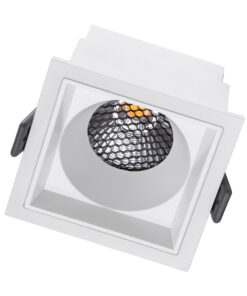 Alternative view of GloboStar® PLUTO-M 60273 Χωνευτό LED Spot Downlight TrimLess Μ8.4xΠ8.4cm 10W 1250lm 38° AC 220-240V IP20 Μ8.4 x Π8.4 x Υ5.9cm - Τετράγωνο - Λευκό & Anti-Glare HoneyComb - Θερμό Λευκό 2700K - Bridgelux COB - 5 Years Warranty