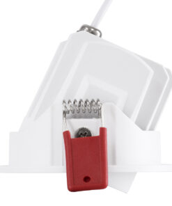 GloboStar® LEO-R 60283 Χωνευτό LED Spot Downlight TrimLess Φ8.5cm 10W 1250lm 38° AC 220-240V IP20 Φ8.5 x Υ6.6cm - Στρόγγυλο - Κινούμενο - Λευκό με Μαύρο Κάτοπτρο & Anti-Glare HoneyComb - Θερμό Λευκό 2700K - Bridgelux COB - 5 Years Warranty 15 60283 6