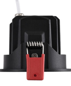 GloboStar® LEO-R 60287 Χωνευτό LED Spot Downlight TrimLess Φ8.5cm 10W 1250lm 38° AC 220-240V IP20 Φ8.5 x Υ6.6cm - Στρόγγυλο - Κινούμενο - Μαύρο & Anti-Glare HoneyComb - Θερμό Λευκό 2700K - Bridgelux COB - 5 Years Warranty 13 60287 4