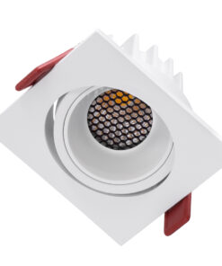 Alternative view of GloboStar® LEO-SQ 60290 Χωνευτό LED Spot Downlight TrimLess Μ8.5xΠ8.5cm 10W 1300lm 38° AC 220-240V IP20 Μ8.5 x Π8.5 x Υ6.6cm - Τετράγωνο - Κινούμενο - Λευκό & Anti-Glare HoneyComb - Φυσικό Λευκό 4500K - Bridgelux COB - 5 Years Warranty