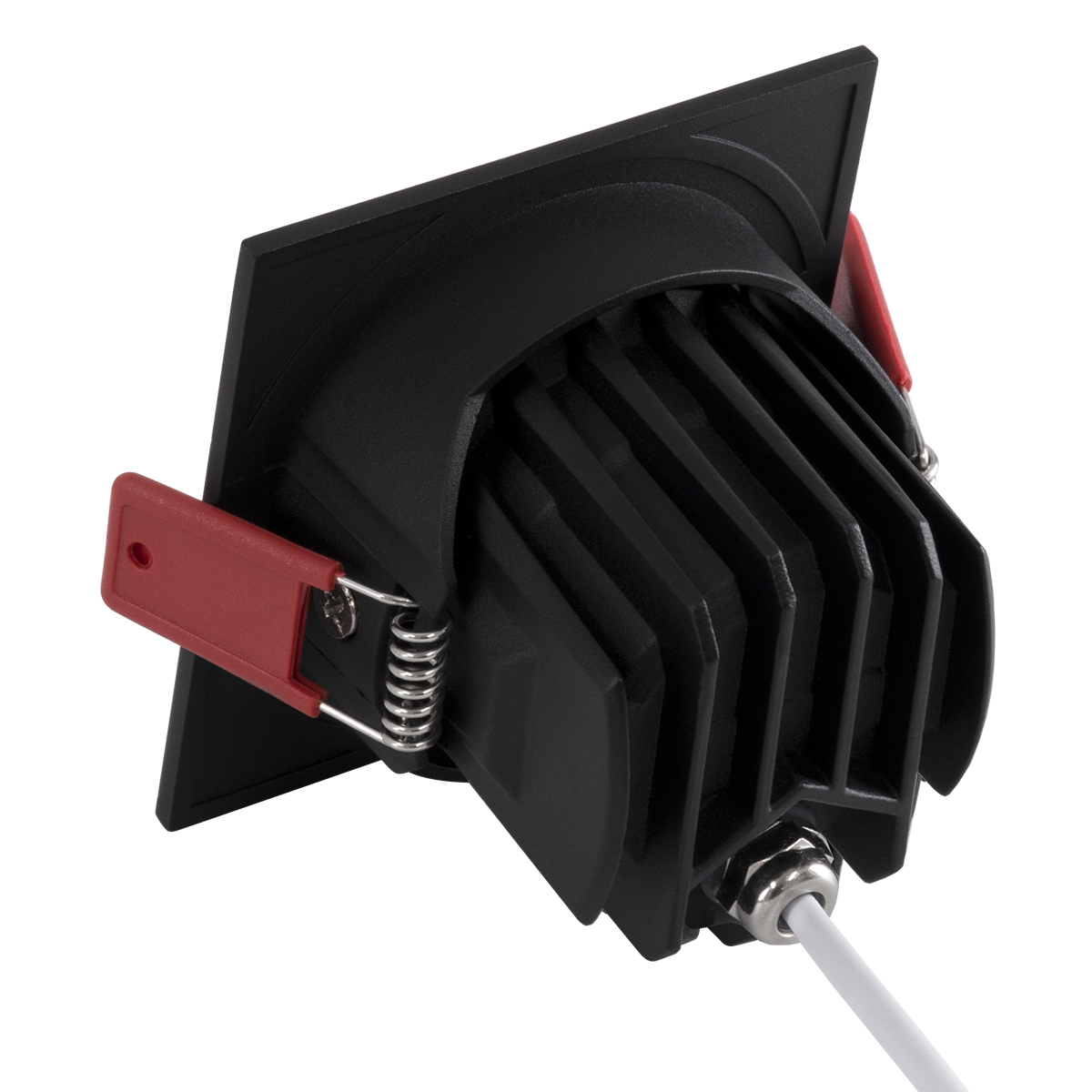 GloboStar® LEO-SQ 60292 Χωνευτό LED Spot Downlight TrimLess Μ8.5xΠ8.5cm 10W 1300lm 38° AC 220-240V IP20 Μ8.5 x Π8.5 x Υ6.6cm - Τετράγωνο - Κινούμενο - Μαύρο & Anti-Glare HoneyComb - Φυσικό Λευκό 4500K - Bridgelux COB - 5 Years Warranty 4 GloboStar® LEO-SQ 60292 Χωνευτό LED Spot Downlight TrimLess Μ8.5xΠ8.5cm 10W 1300lm 38° AC 220-240V IP20 Μ8.5 x Π8.5 x Υ6.6cm - Τετράγωνο - Κινούμενο - Μαύρο & Anti-Glare HoneyComb - Φυσικό Λευκό 4500K - Bridgelux COB - 5 Years Warranty - Image 3