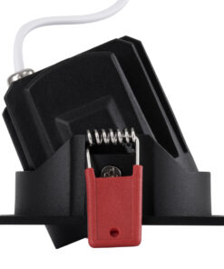 GloboStar® LEO-SQ 60292 Χωνευτό LED Spot Downlight TrimLess Μ8.5xΠ8.5cm 10W 1300lm 38° AC 220-240V IP20 Μ8.5 x Π8.5 x Υ6.6cm - Τετράγωνο - Κινούμενο - Μαύρο & Anti-Glare HoneyComb - Φυσικό Λευκό 4500K - Bridgelux COB - 5 Years Warranty 14 60292 5