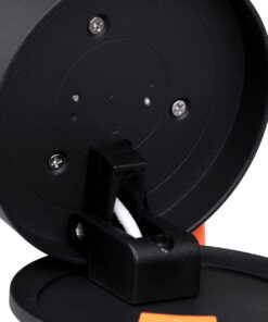 GloboStar® OMEGA-R 60297 Χωνευτό LED Spot Downlight TrimLess Φ10cm 12W 1500lm 36° AC 220-240V IP20 Φ10 x Υ8.2cm - Στρόγγυλο - Μαύρο - Θερμό Λευκό 2700K - Bridgelux COB - 5 Years Warranty 24 60297 11