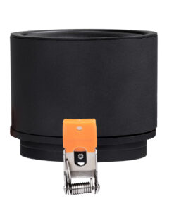 GloboStar® OMEGA-R 60297 Χωνευτό LED Spot Downlight TrimLess Φ10cm 12W 1500lm 36° AC 220-240V IP20 Φ10 x Υ8.2cm - Στρόγγυλο - Μαύρο - Θερμό Λευκό 2700K - Bridgelux COB - 5 Years Warranty 17 60297 4