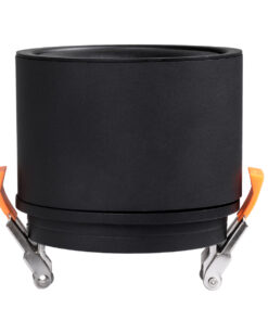 GloboStar® OMEGA-R 60297 Χωνευτό LED Spot Downlight TrimLess Φ10cm 12W 1500lm 36° AC 220-240V IP20 Φ10 x Υ8.2cm - Στρόγγυλο - Μαύρο - Θερμό Λευκό 2700K - Bridgelux COB - 5 Years Warranty 20 60297 7