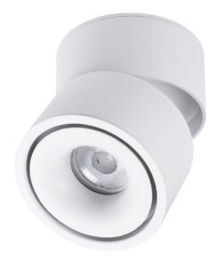 Alternative view of GloboStar® OMEGA-S 60299 Επιφανειακό LED Spot Downlight Φ10cm 12W 1500lm 36° AC 220-240V IP20 Φ10 x Υ10.5cm - Στρόγγυλο - Λευκό - Θερμό Λευκό 2700K - Bridgelux COB - 5 Years Warranty