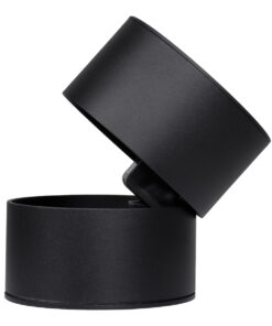 GloboStar® OMEGA-S 60300 Επιφανειακό LED Spot Downlight Φ10cm 12W 1560lm 36° AC 220-240V IP20 Φ10 x Υ10.5cm - Στρόγγυλο - Μαύρο - Φυσικό Λευκό 4500K - Bridgelux COB - 5 Years Warranty 16 60300 5