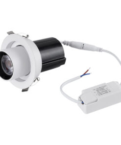 GloboStar® VIRGO-S 60303 Χωνευτό LED Spot Downlight TrimLess Φ9cm 7W 875lm 36° AC 220-240V IP20 Φ9cm x Υ9cm - Στρόγγυλο - Λευκό με Μαύρο Κάτοπτρο - Θερμό Λευκό 2700K - Bridgelux COB - 5 Years Warranty 29 60303 14