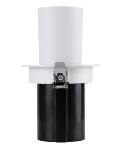 GloboStar® VIRGO-M 60306 Χωνευτό LED Spot Downlight TrimLess Φ11cm 12W 1560lm 36° AC 220-240V IP20 Φ11cm x Υ11.5cm - Στρόγγυλο - Λευκό με Μαύρο Κάτοπτρο - Φυσικό Λευκό 4500K - Bridgelux COB - 5 Years Warranty 20 60306 5