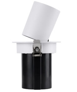 GloboStar® VIRGO-M 60306 Χωνευτό LED Spot Downlight TrimLess Φ11cm 12W 1560lm 36° AC 220-240V IP20 Φ11cm x Υ11.5cm - Στρόγγυλο - Λευκό με Μαύρο Κάτοπτρο - Φυσικό Λευκό 4500K - Bridgelux COB - 5 Years Warranty 21 60306 6