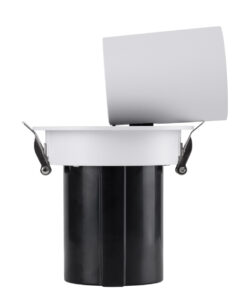 GloboStar® VIRGO-M 60307 Χωνευτό LED Spot Downlight TrimLess Φ11cm 12W 1500lm 36° AC 220-240V IP20 Φ11cm x Υ11.5cm - Στρόγγυλο - Λευκό με Μαύρο Κάτοπτρο - Θερμό Λευκό 2700K - Bridgelux COB - 5 Years Warranty 23 60307 8