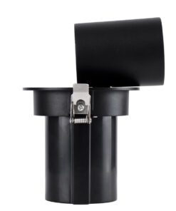 GloboStar® VIRGO-M 60308 Χωνευτό LED Spot Downlight TrimLess Φ11cm 12W 1560lm 36° AC 220-240V IP20 Φ11cm x Υ11.5cm - Στρόγγυλο - Μαύρο - Φυσικό Λευκό 4500K - Bridgelux COB - 5 Years Warranty 22 60308 7