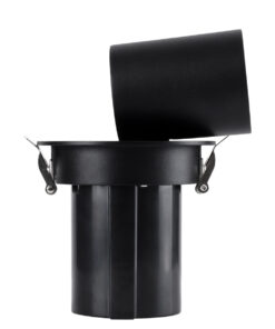 GloboStar® VIRGO-M 60308 Χωνευτό LED Spot Downlight TrimLess Φ11cm 12W 1560lm 36° AC 220-240V IP20 Φ11cm x Υ11.5cm - Στρόγγυλο - Μαύρο - Φυσικό Λευκό 4500K - Bridgelux COB - 5 Years Warranty 23 60308 8