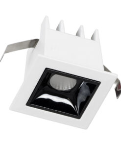 Alternative view of GloboStar® LUMINAR SUPERIOR 60314 Χωνευτό LED Spot Downlight TrimLess 2W 280lm 36° AC 220-240V IP20 Μ4.3 x Π4.3 x Υ4.5cm - Λευκό με Μαύρο Κάτοπτρο - Φυσικό Λευκό 4500K - Bridgelux High Lumen Chip Gen2 - TÜV Certified Driver - 5 Years Warranty