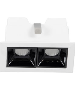 GloboStar® LUMINAR SUPERIOR 60317 Χωνευτό LED Spot Downlight TrimLess 4W 540lm 36° AC 220-240V IP20 Μ7.5 x Π4.3 x Υ4.5cm - Λευκό με Μαύρο Κάτοπτρο - Θερμό Λευκό 2700K - Bridgelux High Lumen Chip Gen2 - TÜV Certified Driver - 5 Years Warranty 13 60317 3