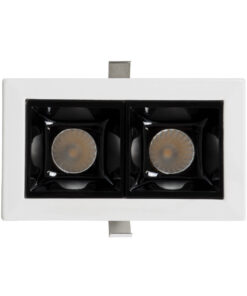 GloboStar® LUMINAR SUPERIOR 60317 Χωνευτό LED Spot Downlight TrimLess 4W 540lm 36° AC 220-240V IP20 Μ7.5 x Π4.3 x Υ4.5cm - Λευκό με Μαύρο Κάτοπτρο - Θερμό Λευκό 2700K - Bridgelux High Lumen Chip Gen2 - TÜV Certified Driver - 5 Years Warranty 15 60317 5