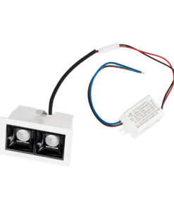 GloboStar® LUMINAR SUPERIOR 60317 Χωνευτό LED Spot Downlight TrimLess 4W 540lm 36° AC 220-240V IP20 Μ7.5 x Π4.3 x Υ4.5cm - Λευκό με Μαύρο Κάτοπτρο - Θερμό Λευκό 2700K - Bridgelux High Lumen Chip Gen2 - TÜV Certified Driver - 5 Years Warranty 18 60317 8