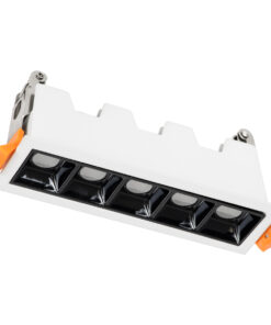 Alternative view of GloboStar® LUMINAR SUPERIOR 60319 Χωνευτό LED Spot Downlight TrimLess 10W 1350lm 36° AC 220-240V IP20 Μ14.8 x Π4.3 x Υ4.5cm - Λευκό με Μαύρο Κάτοπτρο - Θερμό Λευκό 2700K - Bridgelux High Lumen Chip Gen2 - TÜV Certified Driver - 5 Years Warranty