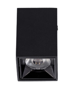 GLOBOSTAR® LUMINAR 60321 Downlight Σποτ LED 3W 405lm 36° AC 220-240V IP20 Θερμό Λευκό 2700K - Bridgelux COB Chip & TÜV SÜD Driver - Μαύρο Ματ - Μ4.2 x Π4.2 x Υ6.6cm - 5 Χρόνια Εγγύηση 11 60321 3