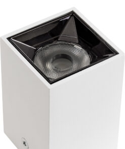 GloboStar® LUMINAR SUPERIOR 60322 Επιφανειακό LED Spot Downlight TrimLess 3W 420lm 36° AC 220-240V IP20 Μ4.2 x Π4.2 x Υ6.6cm - Λευκό με Κάτοπτρο Χρωμίου - Φυσικό Λευκό 4500K - Bridgelux High Lumen Chip Gen2 - TÜV Certified Driver - 5 Years Warranty 14 60322 6