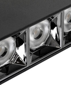 GloboStar® LUMINAR SUPERIOR 60324 Επιφανειακό LED Spot Downlight TrimLess 12W 1680lm 36° AC 220-240V IP20 Μ11.8 x Π4.2 x Υ6.6cm - Μαύρο με Κάτοπτρο Χρωμίου - Φυσικό Λευκό 4500K - Bridgelux High Lumen Chip Gen2 - TÜV Certified Driver - 5 Years Warranty 16 60324 7