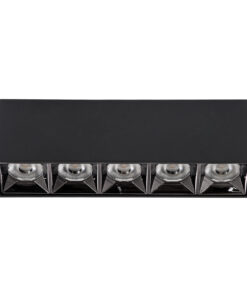 GloboStar® LUMINAR SUPERIOR 60329 Επιφανειακό LED Spot Downlight TrimLess 20W 2700lm 36° AC 220-240V IP20 Μ19.5 x Π4.2 x Υ6.6cm - Μαύρο με Κάτοπτρο Χρωμίου - Θερμό Λευκό 2700K - Bridgelux High Lumen Chip Gen2 - TÜV Certified Driver - 5 Years Warranty 12 60329 3