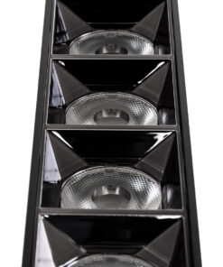 GloboStar® LUMINAR SUPERIOR 60329 Επιφανειακό LED Spot Downlight TrimLess 20W 2700lm 36° AC 220-240V IP20 Μ19.5 x Π4.2 x Υ6.6cm - Μαύρο με Κάτοπτρο Χρωμίου - Θερμό Λευκό 2700K - Bridgelux High Lumen Chip Gen2 - TÜV Certified Driver - 5 Years Warranty 16 60329 7