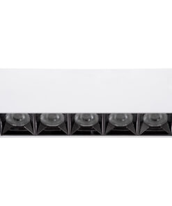 GloboStar® LUMINAR SUPERIOR 60331 Επιφανειακό LED Spot Downlight TrimLess 20W 2700lm 36° AC 220-240V IP20 Μ19.5 x Π4.2 x Υ6.6cm - Λευκό με Κάτοπτρο Χρωμίου - Θερμό Λευκό 2700K - Bridgelux High Lumen Chip Gen2 - TÜV Certified Driver - 5 Years Warranty 12 60331 3