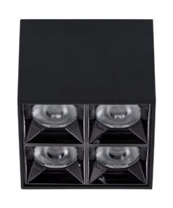 GloboStar® LUMINAR SUPERIOR 60333 Επιφανειακό LED Spot Downlight TrimLess 14W 1890lm 36° AC 220-240V IP20 Μ8.2 x Π8.2 x Υ6.6cm - Μαύρο με Κάτοπτρο Χρωμίου - Θερμό Λευκό 2700K - Bridgelux High Lumen Chip Gen2 - TÜV Certified Driver - 5 Years Warranty 11 60333 3