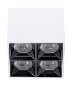 GloboStar® LUMINAR SUPERIOR 60334 Επιφανειακό LED Spot Downlight TrimLess 14W 1960lm 36° AC 220-240V IP20 Μ8.2 x Π8.2 x Υ6.6cm - Λευκό με Κάτοπτρο Χρωμίου - Φυσικό Λευκό 4500K - Bridgelux High Lumen Chip Gen2 - TÜV Certified Driver - 5 Years Warranty 11 60334 3