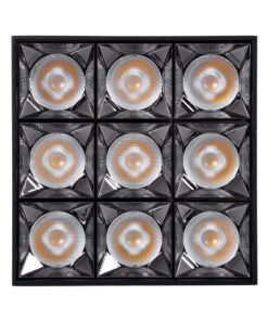 GLOBOSTAR® LUMINAR 60336 Downlight Σποτ LED 30W 4200lm 36° AC 220-240V IP20 Φυσικό Λευκό 4500K - Bridgelux COB Chip & TÜV SÜD Driver - Μαύρο Ματ - Μ12 x Π12 x Υ6.6cm - 5 Χρόνια Εγγύηση 13 60336 5