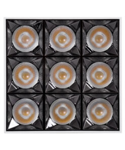 GloboStar® LUMINAR SUPERIOR 60338 Επιφανειακό LED Spot Downlight TrimLess 30W 4200lm 36° AC 220-240V IP20 Μ12 x Π12 x Υ6.6cm - Λευκό με Κάτοπτρο Χρωμίου - Φυσικό Λευκό 4500K - Bridgelux High Lumen Chip Gen2 - TÜV Certified Driver - 5 Years Warranty 13 60338 5