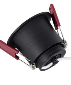 Alternative view of GloboStar® IP 60343 Χωνευτό LED Spot Downlight TrimLess Μπάνιου & WC Φ6.6cm 7W 700lm 45° AC 220-240V IP44 Φ6.6 x Υ5.3cm - Στρόγγυλο - Μαύρο - Θερμό Λευκό 2700K - Bridgelux COB - TÜV Certified Driver - 5 Years Warranty