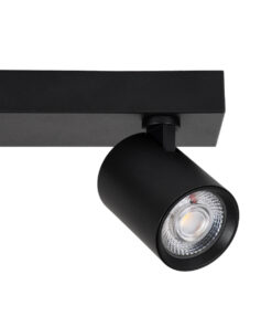 GloboStar® LEONARDO 60348 Μοντέρνο Φωτιστικό Οροφής Ράγα με Κινούμενα Σποτ LED Spot Downlight 30W 3600lm 60° AC 220-240V IP20 Μ52 x Π7 x Υ11.8cm - Μαύρο - Φυσικό Λευκό 4500K - Bridgelux COB - 5 Years Warranty 16 60348 4