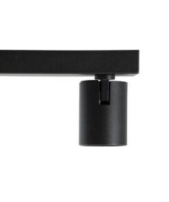 GloboStar® LEONARDO 60348 Μοντέρνο Φωτιστικό Οροφής Ράγα με Κινούμενα Σποτ LED Spot Downlight 30W 3600lm 60° AC 220-240V IP20 Μ52 x Π7 x Υ11.8cm - Μαύρο - Φυσικό Λευκό 4500K - Bridgelux COB - 5 Years Warranty 17 60348 5