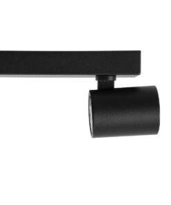 GloboStar® LEONARDO 60348 Μοντέρνο Φωτιστικό Οροφής Ράγα με Κινούμενα Σποτ LED Spot Downlight 30W 3600lm 60° AC 220-240V IP20 Μ52 x Π7 x Υ11.8cm - Μαύρο - Φυσικό Λευκό 4500K - Bridgelux COB - 5 Years Warranty 19 60348 7