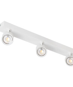 GloboStar® LEONARDO 60349 Μοντέρνο Φωτιστικό Οροφής Ράγα με Κινούμενα Σποτ LED Spot Downlight 30W 3600lm 60° AC 220-240V IP20 Μ52 x Π7 x Υ11.8cm - Λευκό - Φυσικό Λευκό 4500K - Bridgelux COB - 5 Years Warranty 15 60349 3