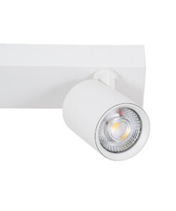 GloboStar® LEONARDO 60349 Μοντέρνο Φωτιστικό Οροφής Ράγα με Κινούμενα Σποτ LED Spot Downlight 30W 3600lm 60° AC 220-240V IP20 Μ52 x Π7 x Υ11.8cm - Λευκό - Φυσικό Λευκό 4500K - Bridgelux COB - 5 Years Warranty 16 60349 4